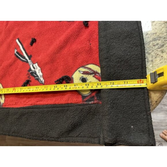 OOAk FSU Seminoles Handmade Crazy Quilt Blanket 72x44 Fleece Football Reversible - Picture 11 of 16